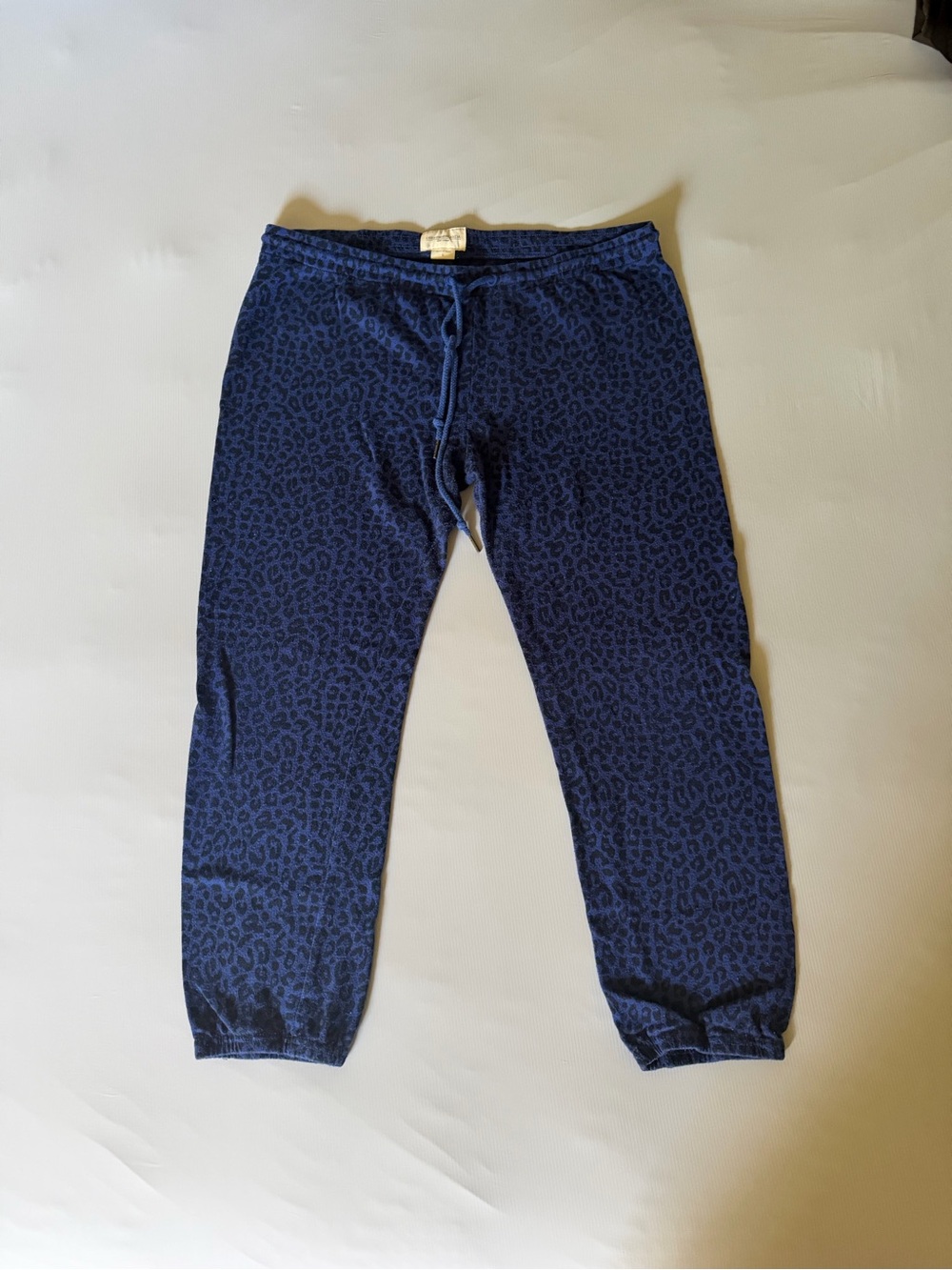 Obey Navy Blue Leopard Print Joggers